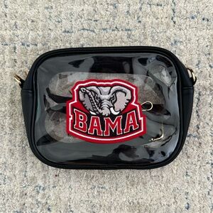 Clear crossbody stadium bag